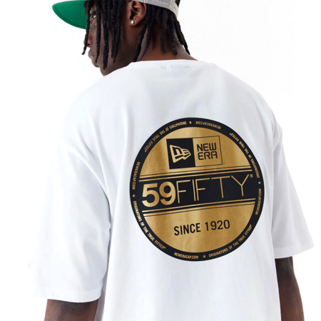 New era NY Sticker Oversized T-Shirt "White"
