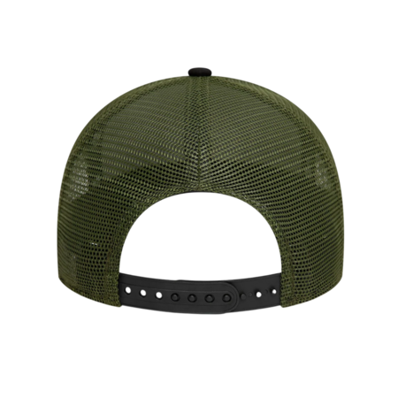 New Era Patch 9FORTY A-Frame Trucker Adjustable Cap "Black"