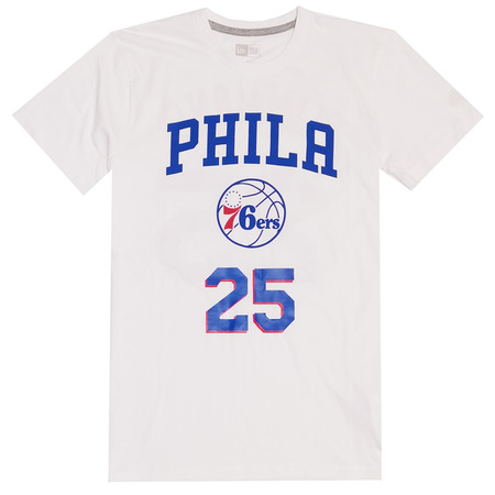 New Era Philadelphia 76ers Logo Tee # 25 Simmons #