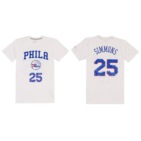 New Era Philadelphia 76ers Logo Tee # 25 Simmons #