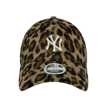 New Era Wmns MLB NY Yankees Cosy Animal Leopard 9FORTY Adjustable Cap