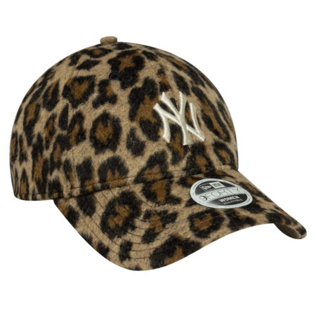 New Era Wmns MLB NY Yankees Cosy Animal Leopard 9FORTY Adjustable Cap