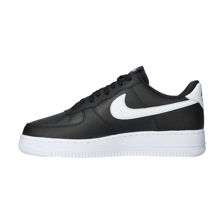 Nike Air Force 1 Low '07 Black White Pebbled Leather