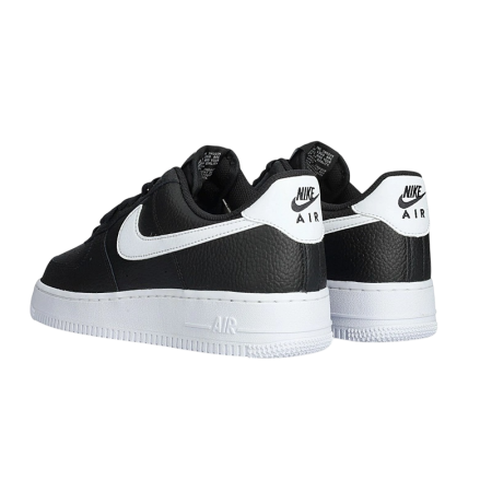 Nike Air Force 1 Low '07 Black White Pebbled Leather