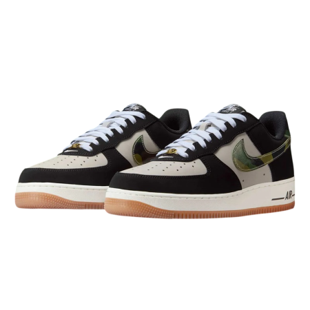 Nike Air Force 1 Low '07 LV8 "Black Patent Camo Swoosh"