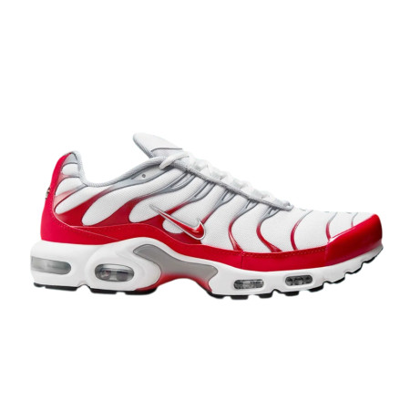 Nike Air Max Plus "White University Red Wolf Grey"