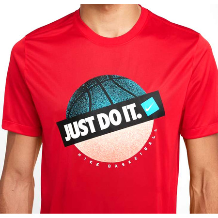 Nike T-Shirt Dri Fit Basket nur tun es "Rot"