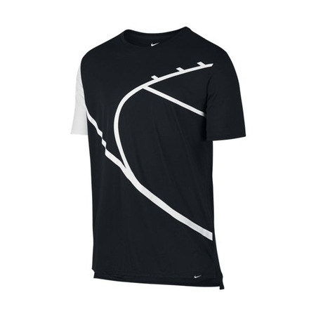 Nike Camiseta Court Graphic (010/schwarz/weiß)