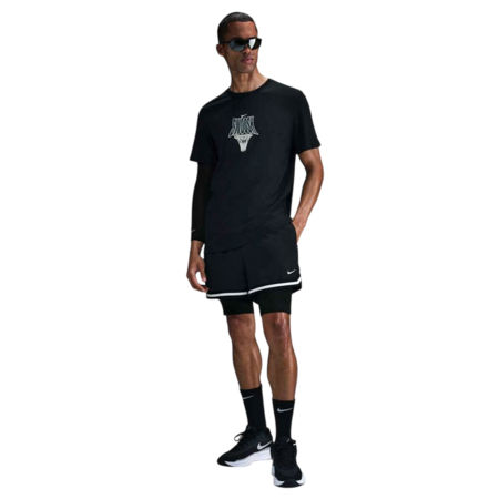Nike Dri-Fit Basketball Jersey "Black White"