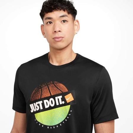 Nike T-Shirt Dri Fit Basket einfach machen "Schwarz"