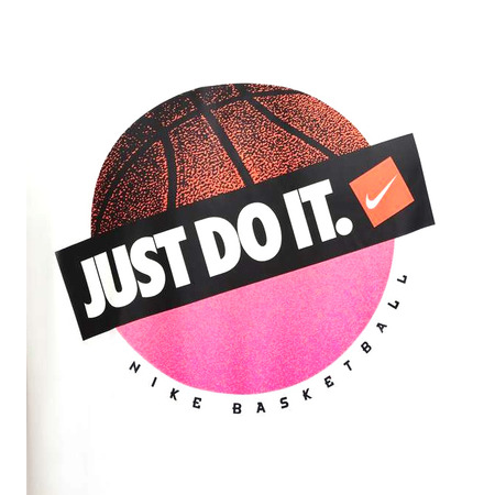 Nike T-Shirt Dri Fit Basket einfach machen "Weiß"