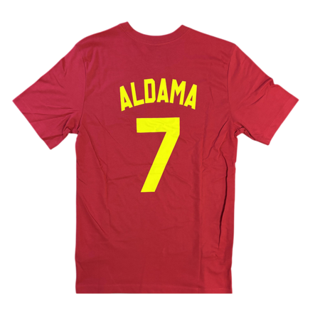 Nike Camiseta España Basket # 7 ALDAMA # "Gym Red/Yellow"