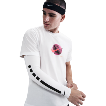 Nike Dri-fit Men's Basketball T-Shirt "White-Pink"