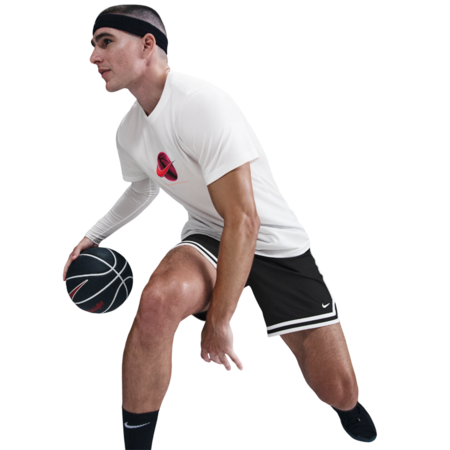 Nike Dri-fit Men's Basketball T-Shirt "White-Pink"