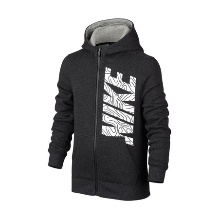 Nike Niño Sportswear Fleece Club Hoodie Jungs (032/black heather/dk grey/white)