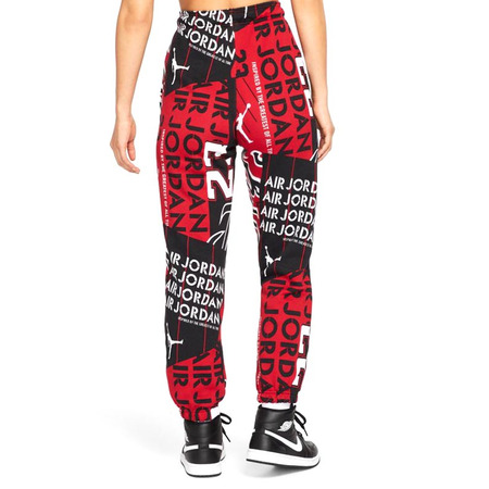 Jordan Women\'s Fleece Allover Printed Pants "Gym Red"