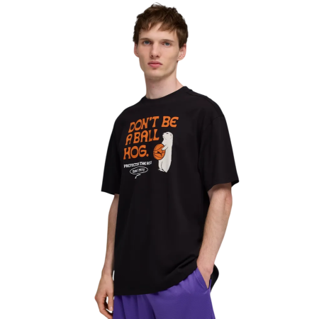 Puma Basketaball Junior Varsity Tee II "Black"