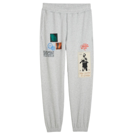 Puma Basketbal Hooptopia Graphic Sweat Pant "Light Gray"