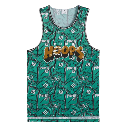 Puma Basketball Flagrant Foul Jersey "Vibrant Green-AOP"