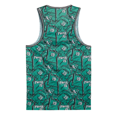 Puma Basketball Flagrant Foul Jersey "Vibrant Green-AOP"