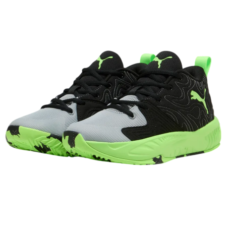 Puma Court Pro 3 Jr. "Black-Green-Gray"