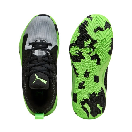 Puma Court Pro 3 Jr. "Black-Green-Gray"