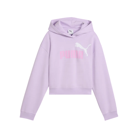 Puma ESS 2 COLOR No. 1 Logo​ Short Length Hoodie FL G "Light Lavender"