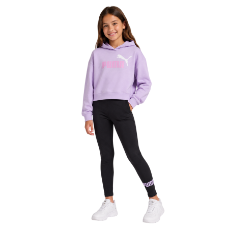 Puma ESS 2 COLOR No. 1 Logo​ Short Length Hoodie FL G "Light Lavender"
