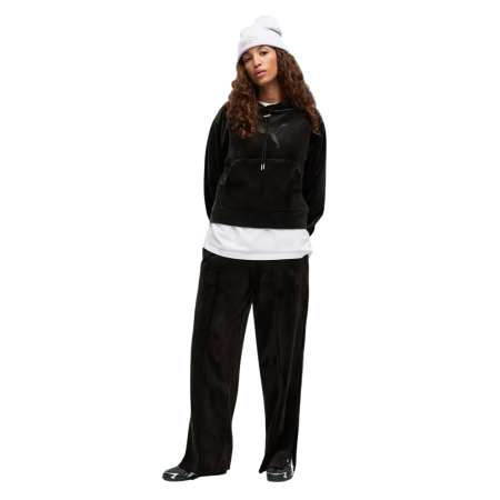 Puma ESS ELEVATED Comfort Velour Straight Leg Pants "Black"