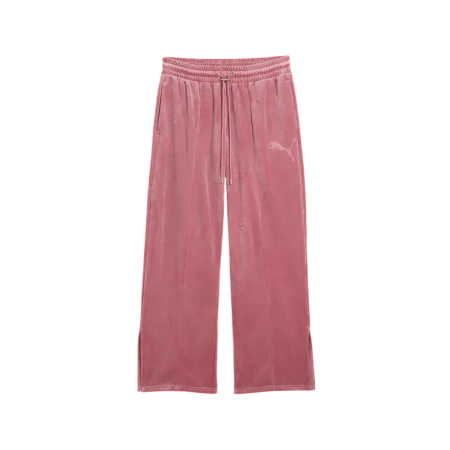 Puma ESS ELEVATED Comfort Velour Straight Leg Pants "Dusky Rosewood"