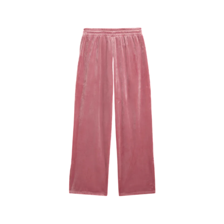 Puma ESS ELEVATED Comfort Velour Straight Leg Pants "Dusky Rosewood"