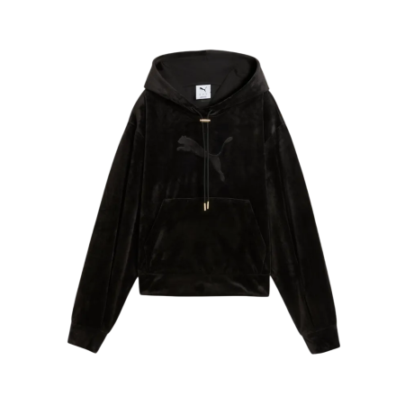 Puma ESS ELEVATED Standard Velour Hoodie "Black"