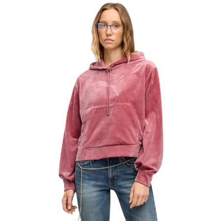 Puma ESS ELEVATED Standard Velour Hoodie "Dusky Rosewood"