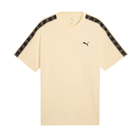 Puma ESS ELEVATED TAPE Relaxed Tee "Buttercream"