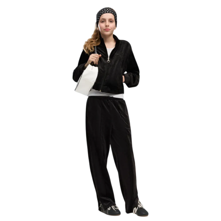 Puma Girls ESS ELEVATED Velour Short Length Trackjacket "Black"
