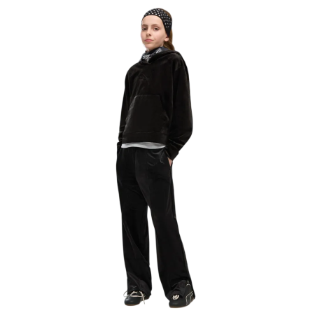 Puma ESS ELEVATED Velour Straight Leg Pants G "Black"