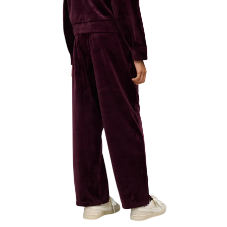 Puma ESS ELEVATED Velour Straight Leg Pants G "Ruby Noir"