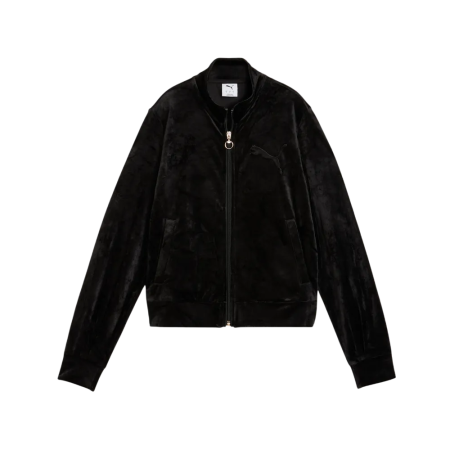 Puma ESS ELEVATED Velour Trackjacket "Black"