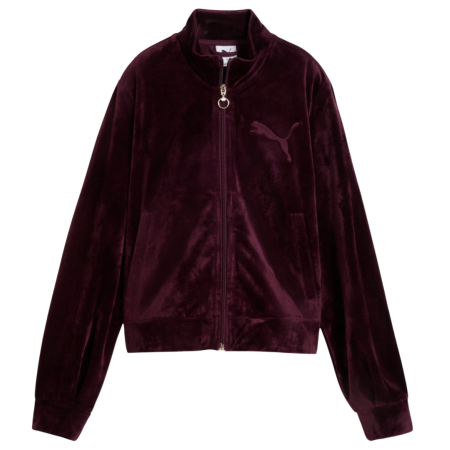 Puma ESS ELEVATED Velour Trackjacket "Ruby Noir"
