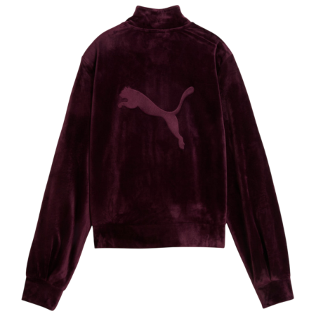 Puma ESS ELEVATED Velour Trackjacket "Ruby Noir"
