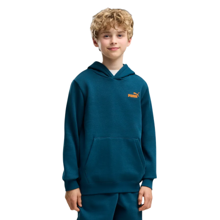 Puma ESS LOGO LAB Brand Back Graphic Hoodie FL B "Midnight Petrol"