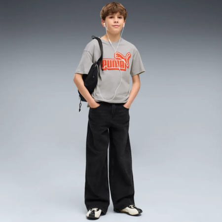 Puma ESS LOGO LAB Relaxed Front Graphic Tee B "Gray Echo"