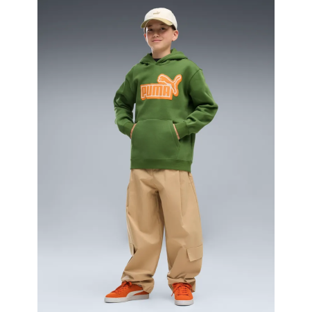 Puma ESS LOGO LAB Relaxed Hoodie FL B "Earthy Green"