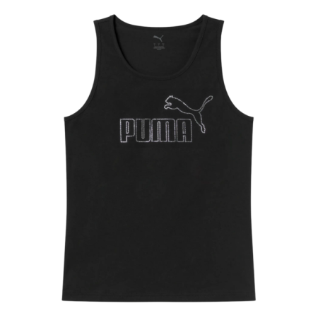 Puma ESS Logo Tank Rhinestone "Black"