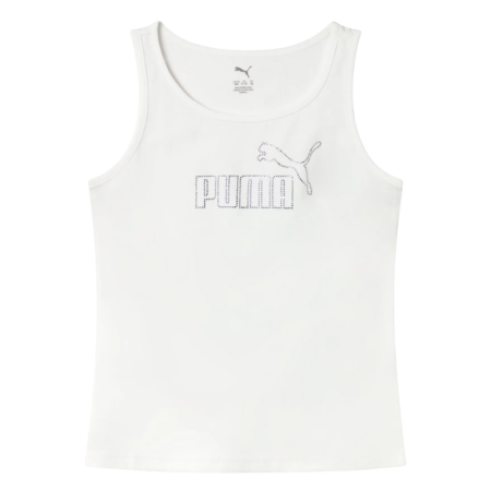 Puma ESS Logo Tank Rhinestone G "white"