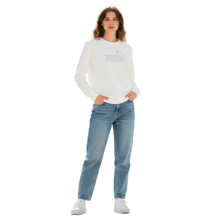 Puma ESS Rhinestone CREW TR "White"