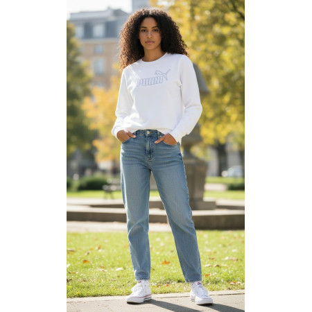 Puma ESS Rhinestone CREW TR "White"