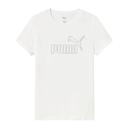 Puma ESS Rhinestone TEE "White"