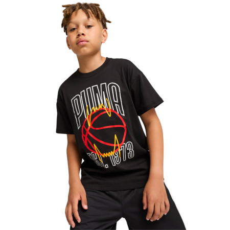 Puma Junior Basketball Winning Shot Tee "White"