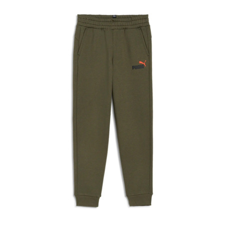 Puma Junior ESS+ 2 Col Logo Hosen FL cl B "Dark Olive"
